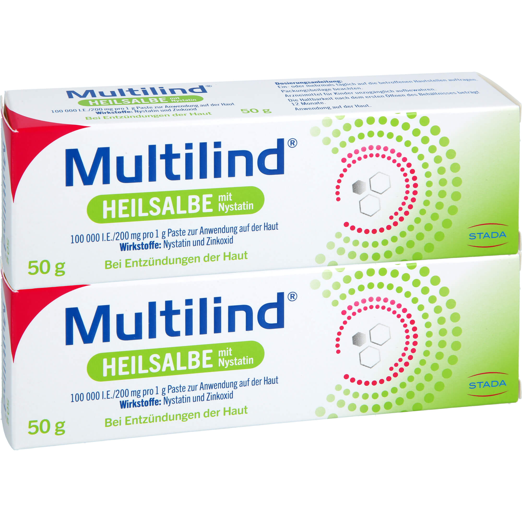 Multilind Heilsalbe mit Nystatin U. Zinkoxid 2x50 g STADA Consumer Health Deutschland bei onfy.de kaufen 19373689