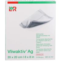 Vliwaktiv Ag Aktivkohle Saugkomp.m.silber 20x20 cm null