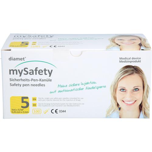 Diamet Mysafety Sicherheits-Penkanüle 31G 0.25x5Mm 100 St SanTecTrade bei onfy.de kaufen 18164073