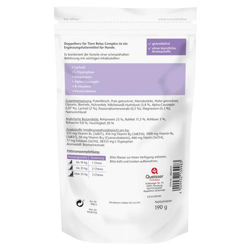 Doppelherz für Tiere Relax Complex für Hunde 60 St Queisser Pharma bei onfy.de kaufen 18824931