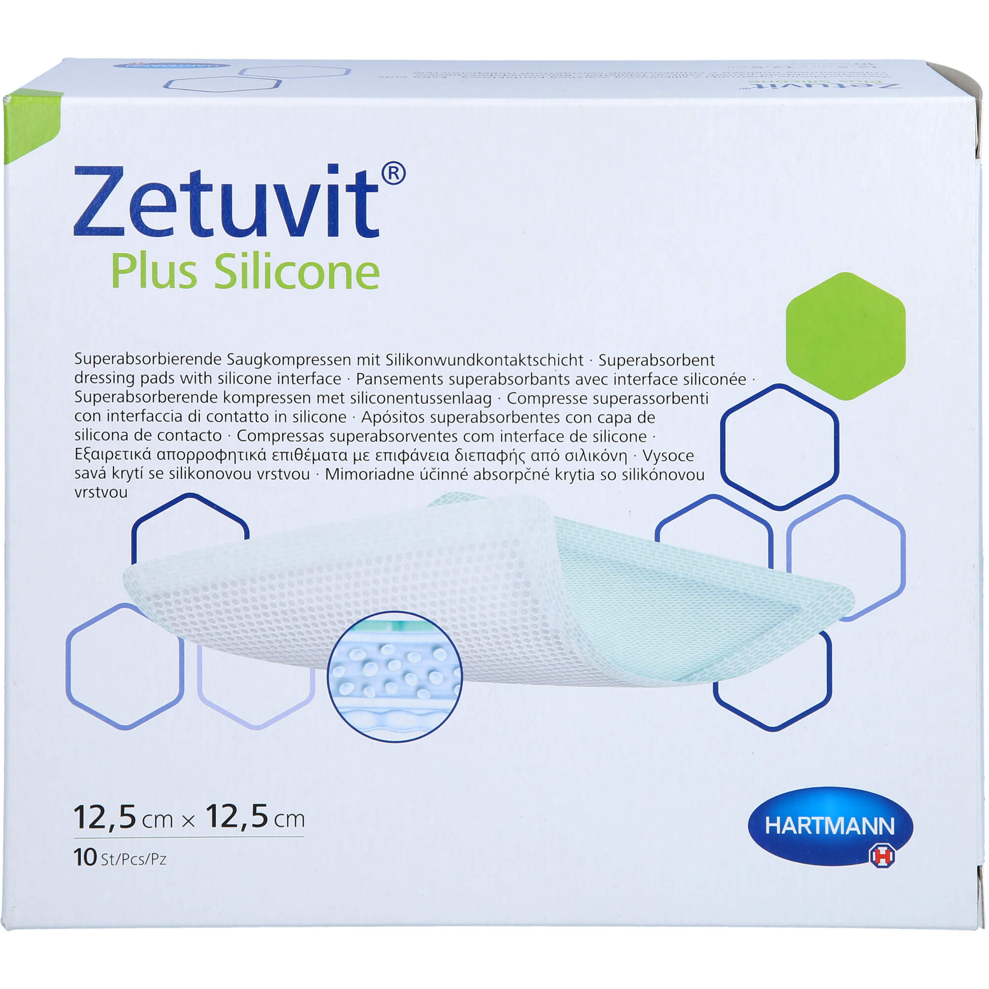 Zetuvit Plus Silicone Steril 12.5x12.5 cm 10 St ACA Müller/ADAG Pharma bei onfy.de kaufen 16512050