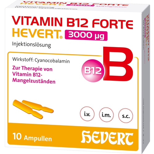 Vitamin B12 Forte Hevert 3000 Ug 10x2 ml Hevert-Arzneimittel bei onfy.de kaufen 19831809