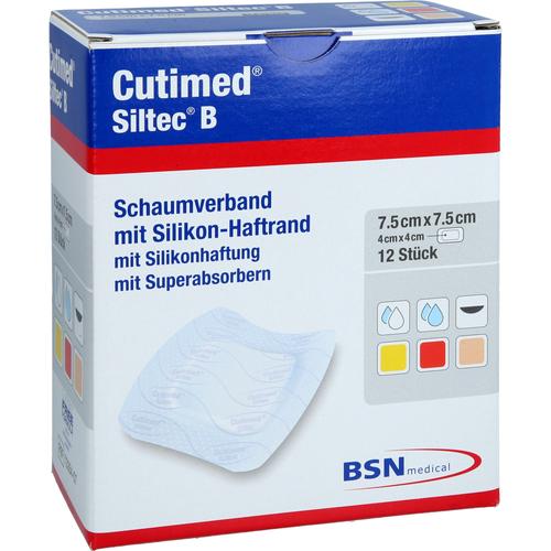 Cutimed Siltec B Schaumverb.7.5x7.5 cm M.haftr. 12 St Acti Medi bei onfy.de kaufen 19347083