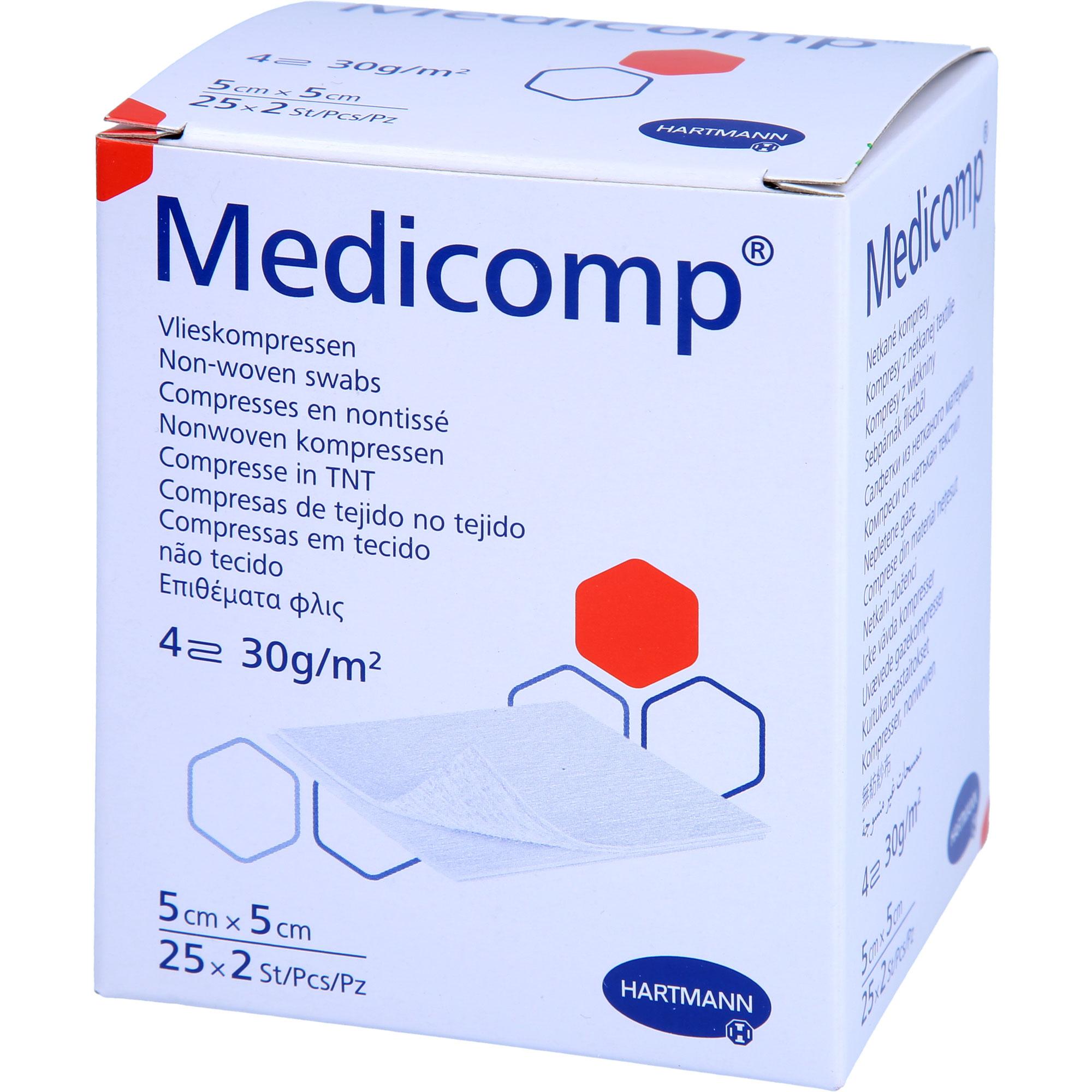 Medicomp Kompressen 5x5 cm Steril 25x2 St 1001 Artikel Medical bei onfy.de kaufen 12593979