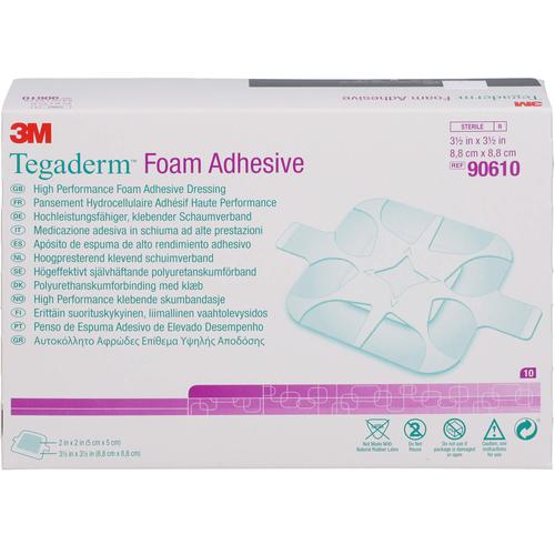 Tegaderm Foam M.kleberand 8.8x8.8 cm 90610 10 St Docpharm bei onfy.de kaufen 18002583