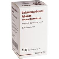 Calciumcarbonat Abanta 500 mg Kautabletten null