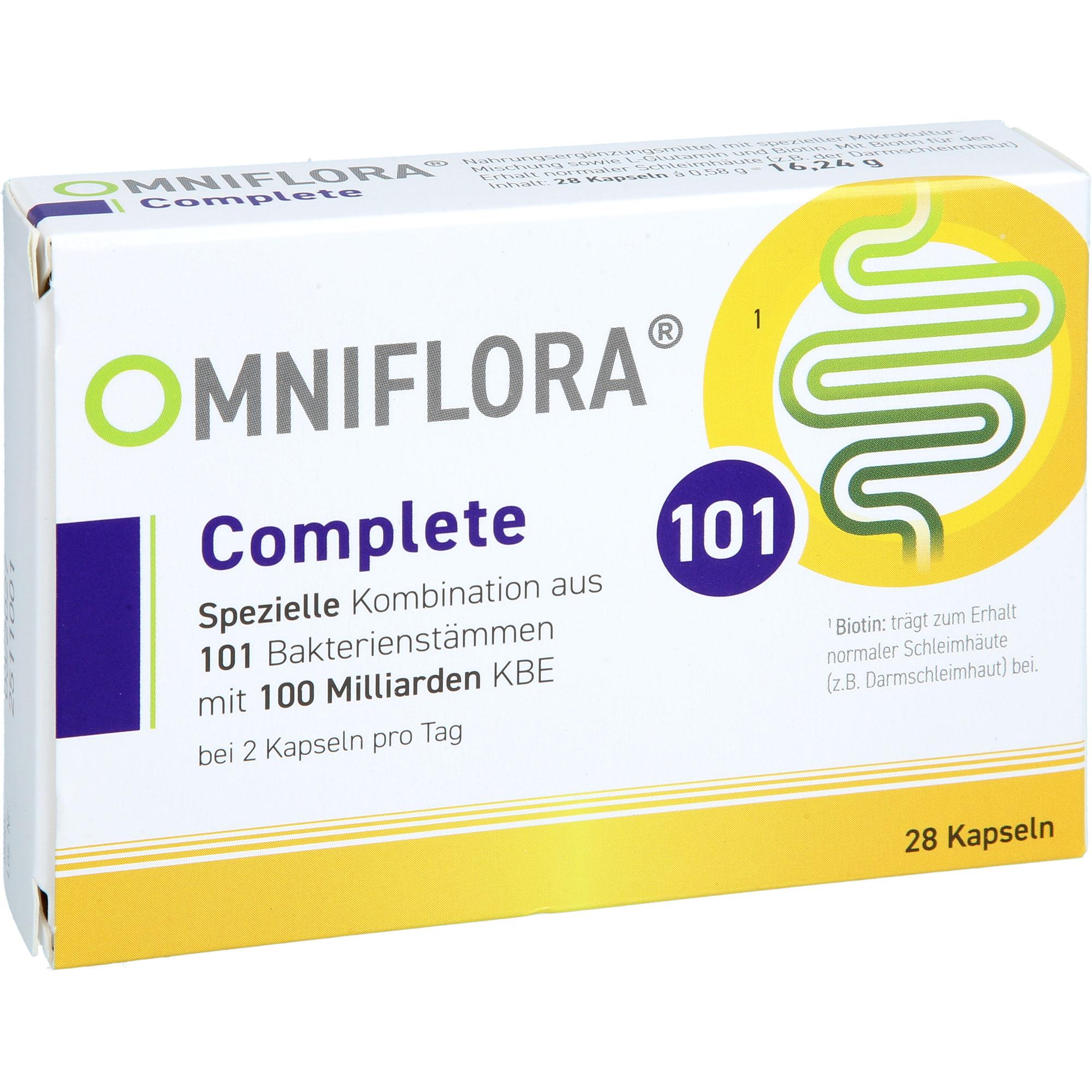 Omniflora Complete 101 Bakterienstämme 100 Mrd Kbe 28 St Heilpflanzenwohl bei onfy.de kaufen 19628623