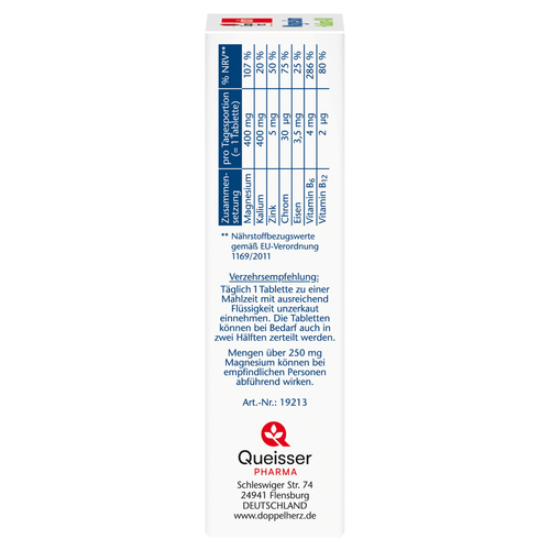Doppelherz Magnesium + Kalium 400 - 30 Tabletten 30 St Queisser Pharma bei onfy.de kaufen 00896491