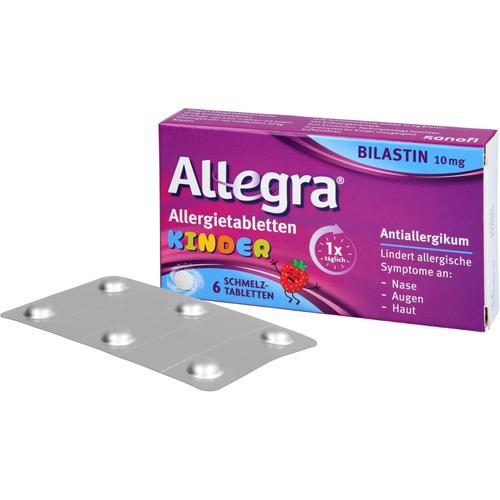 Allegra Allergietabletten Kinder 10 mg Schmelztabl 6 St A. Nattermann & Cie bei onfy.de kaufen 18878878