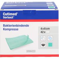 Cutimed Sorbact Kompressen 4x6cm null