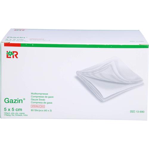 Gazin Mullkomp.5x5 cm Steril 12Fach 40x2 St 1001 Artikel Medical bei onfy.de kaufen 14444120