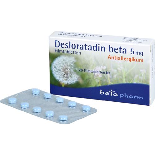 Desloratadin Beta 5 mg Filmtabletten 20 St betapharm Arzneimittel bei onfy.de kaufen 17895768