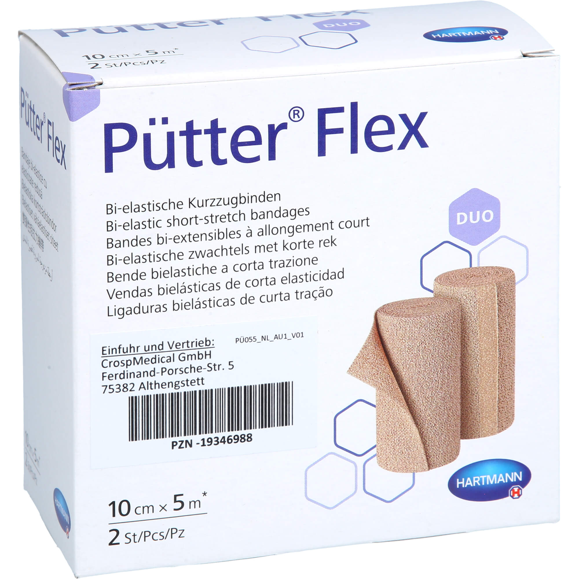 Pütter Flex Duo Binde 10 cmx5 M 2 St Crosp Medical bei onfy.de kaufen 19346988