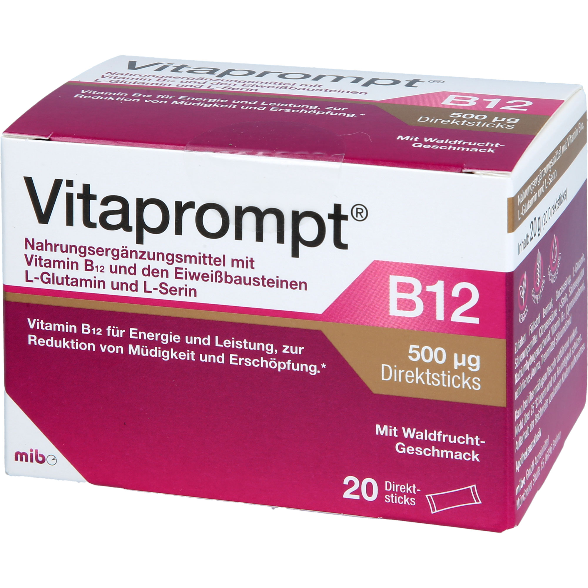 Vitaprompt B12 500 Ug Direktsticks 20 St MIBE GmbH Arzneimittel bei onfy.de kaufen 19690415