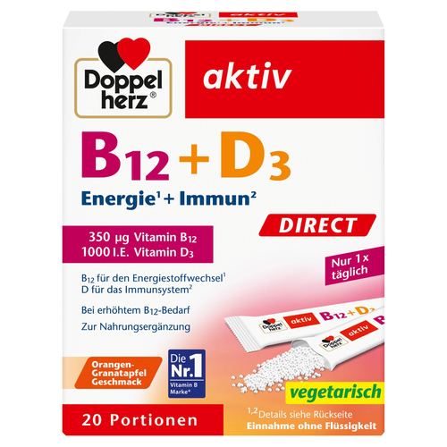 Doppelherz B12 + D3 Direct 20 St Queisser Pharma bei onfy.de kaufen 18302285