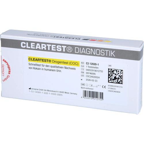 Cleartest Drogentest (coc) 1 St Diaprax bei onfy.de kaufen 09746095
