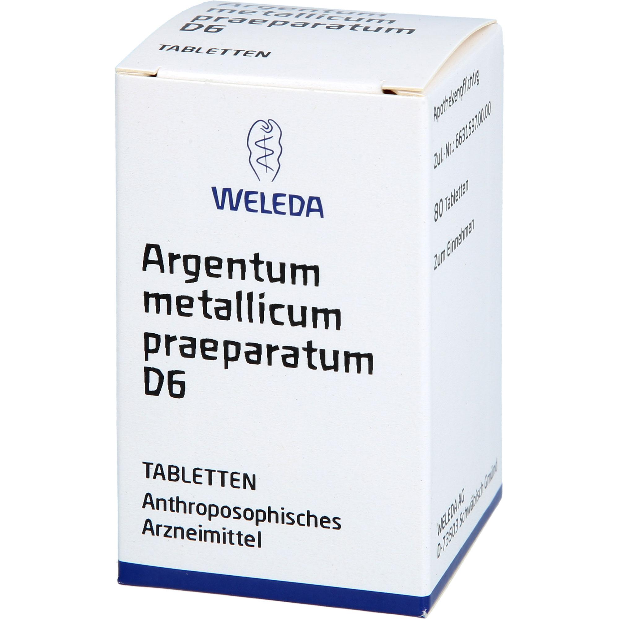 Argentum Metallicum Praeparatum D6 80 St WELEDA bei onfy.de kaufen 18442827