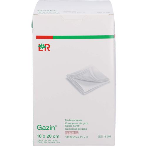 Gazin Mullkomp.10x20 cm Steril 12Fach Extra Groß 20x5 St 1001 Artikel Medical bei onfy.de kaufen 17851682
