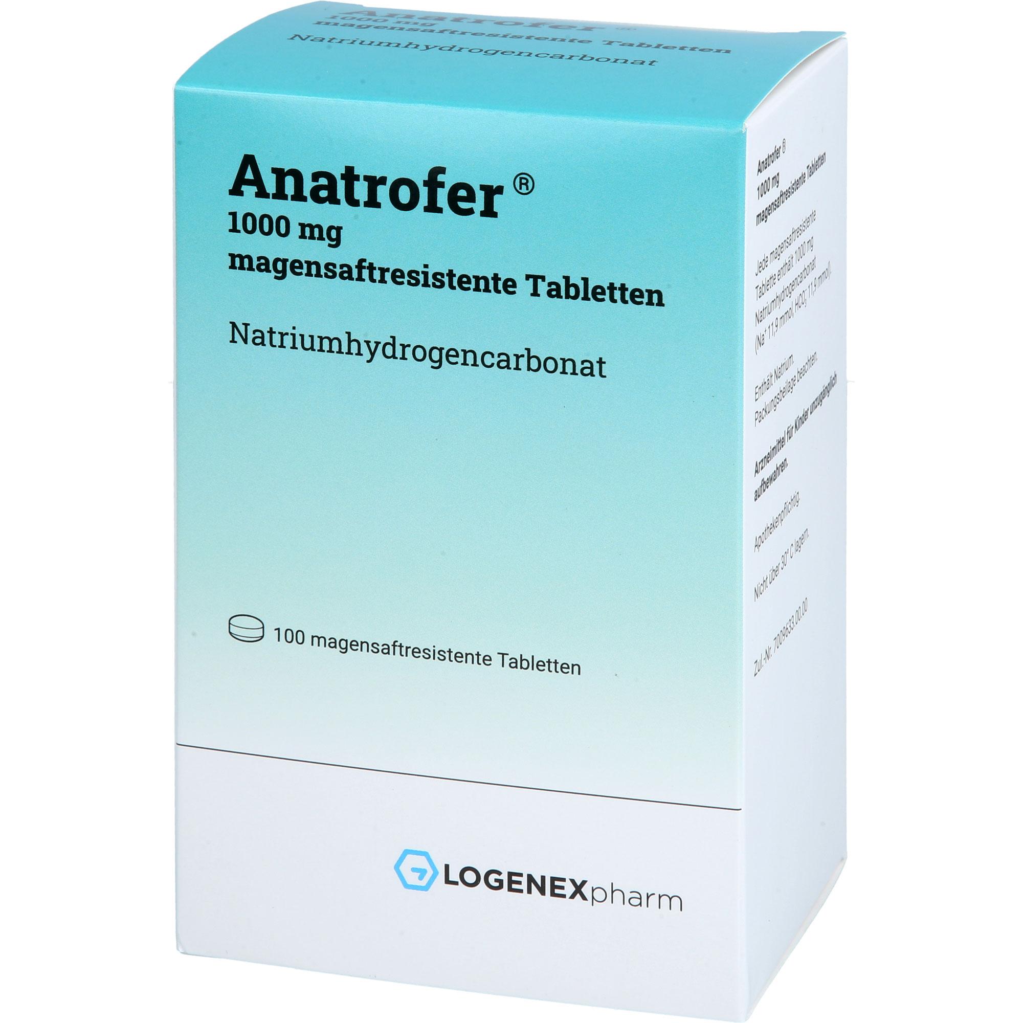 Anatrofer 1000 mg Magensaftresistente Tabletten 100 St LOGENEX Pharm bei onfy.de kaufen 19696091