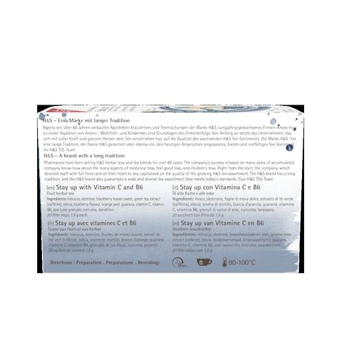 H&S Stay Up mit Vitamin C und B6 20x1.5 g H&S Tee - Gesellschaft bei onfy.de kaufen 18059873