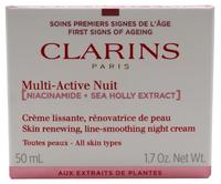 Clarins Multi-Active Nuit Niacinamide + Sea Holly Extract All Skin Types Nachtcreme 50 ml