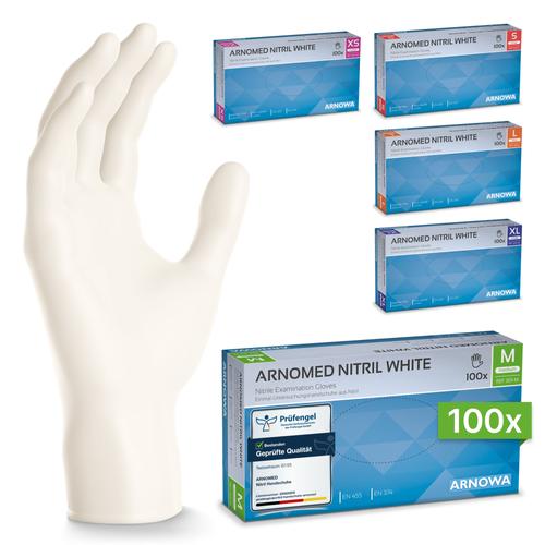 Arnomed Nitrilhandschuh White - Größe M 100 St ARNOWA bei onfy.de kaufen 13699415