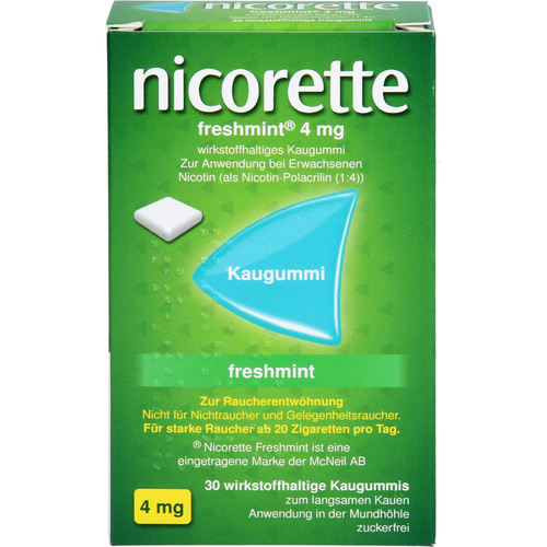 Nicorette Freshmint 4 mg Kaugummi 30 St kohlpharma bei onfy.de kaufen 06680102