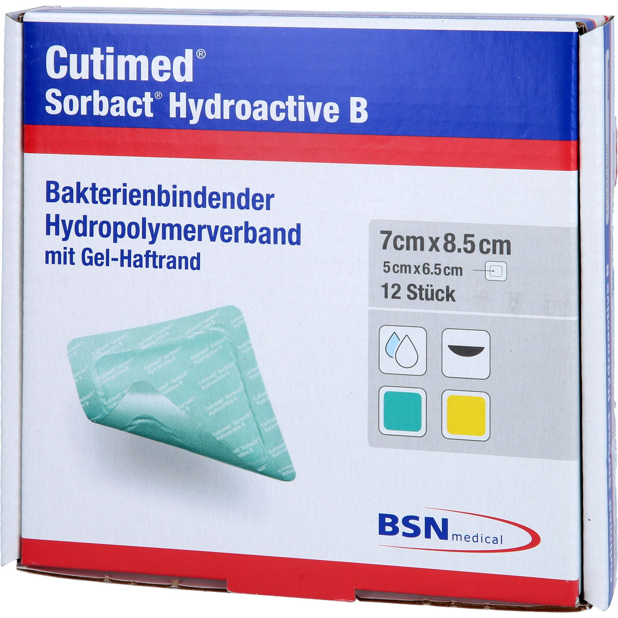 Cutimed 7x8.5 Sorbact Hydroactive B 12 St ApoHomeCare bei onfy.de kaufen 19168759