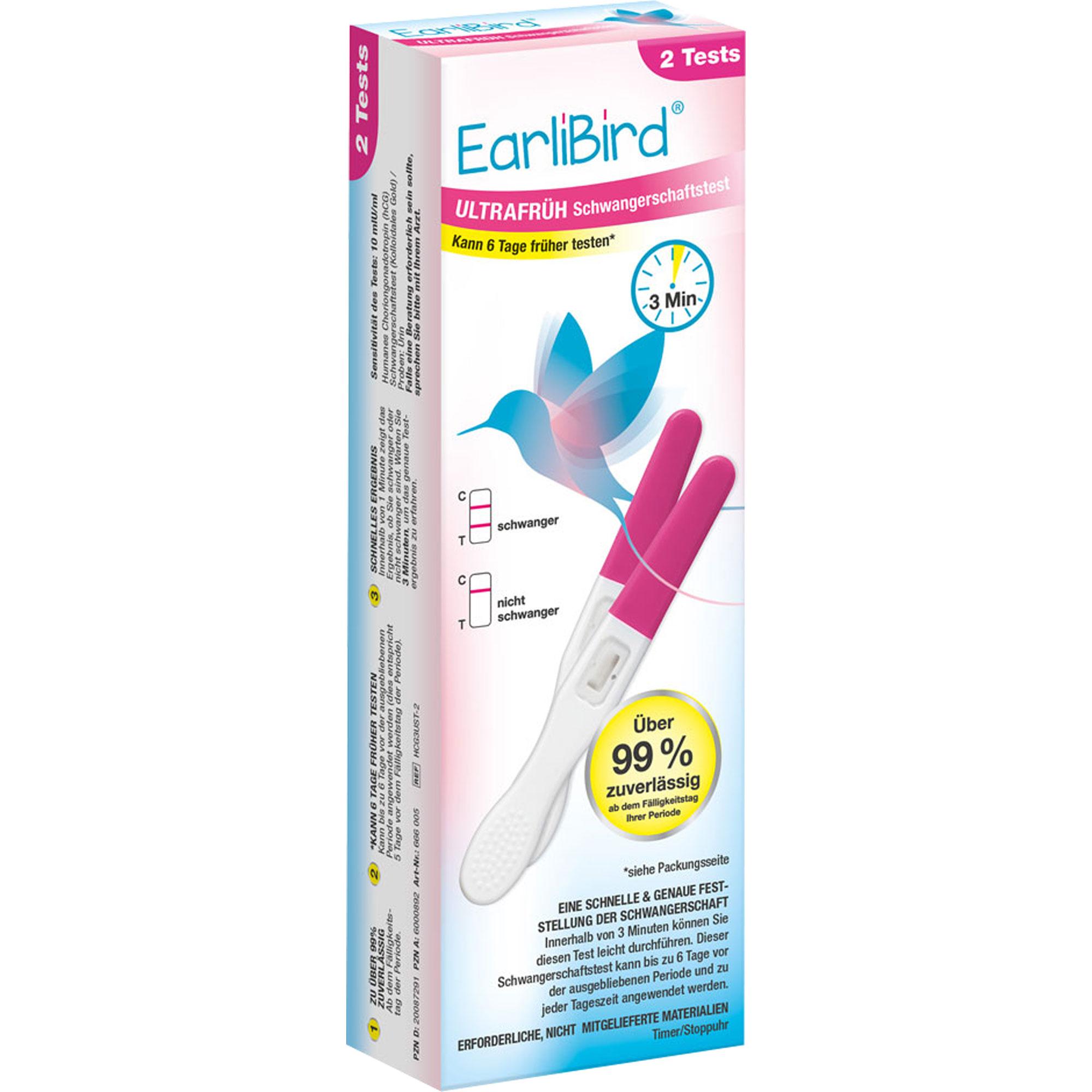 Earlibird Ultra-Frühtest Doppelpack 2 St Hager Pharma bei onfy.de kaufen 20087291