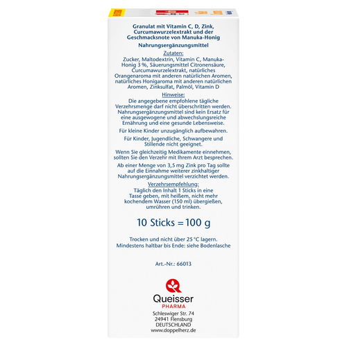 Doppelherz Heißer Curcuma + Manuka-Honig 10 St Queisser Pharma bei onfy.de kaufen 18129361