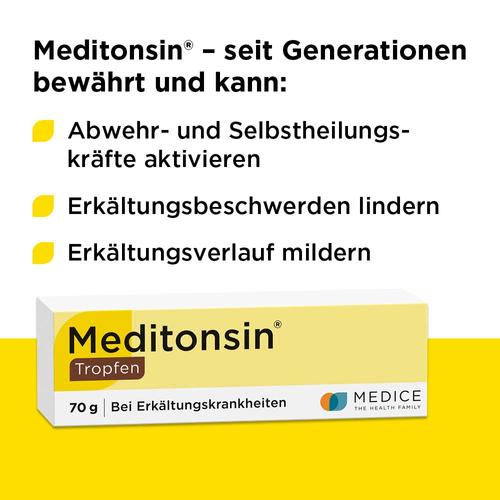 Meditonsin Tropfen bei ersten Anzeichen einer Erkältung 70 g MEDICE Arzneimittel Pütter bei onfy.de kaufen 10192727