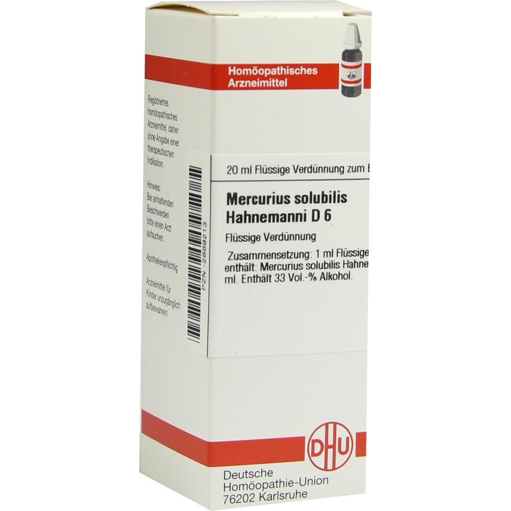 Mercurius Solub Hahnem D 6 null