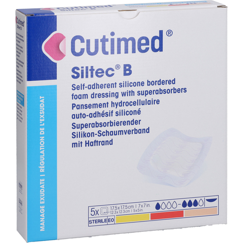 Cutimed Siltec B Schaumverb.17.5x17.5cm M.haftr. 5 St Docpharm bei onfy.de kaufen 17897164