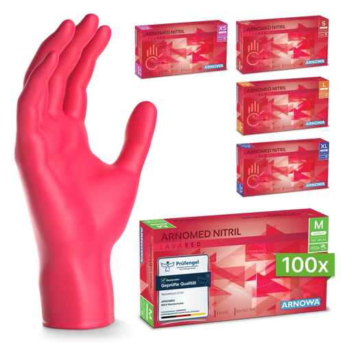 Arnomed Nitril Lava Red - Größe S 100 St ARNOWA bei onfy.de kaufen 18136792