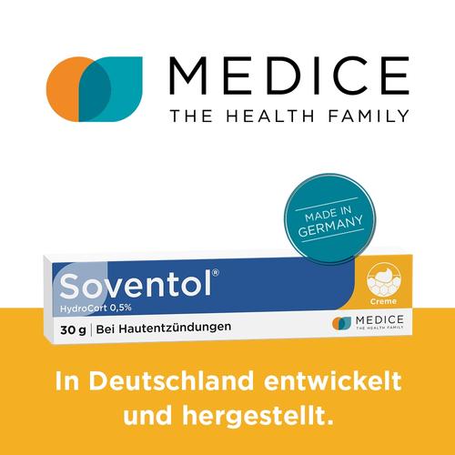 Soventol HydroCort 0.5% Creme bei akuten Hautentzündungen  30 g MEDICE Arzneimittel Pütter bei onfy.de kaufen 04465138