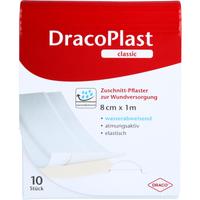 Dracoplast Classic Pflaster 8cmx1M Weiß