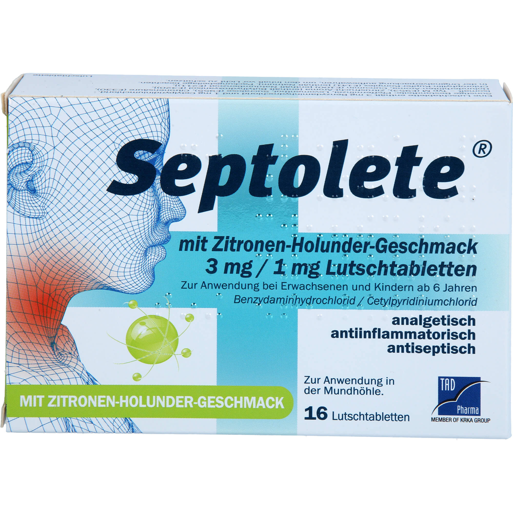 Septolete M. Zitronen-Holunder-Geschm. 3mg/1mg Lut null