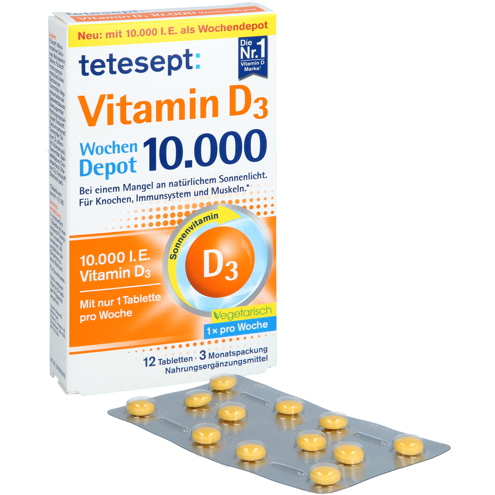 Tetesept Vitamin D3 10000 12 St Merz Consumer Care bei onfy.de kaufen 19402445