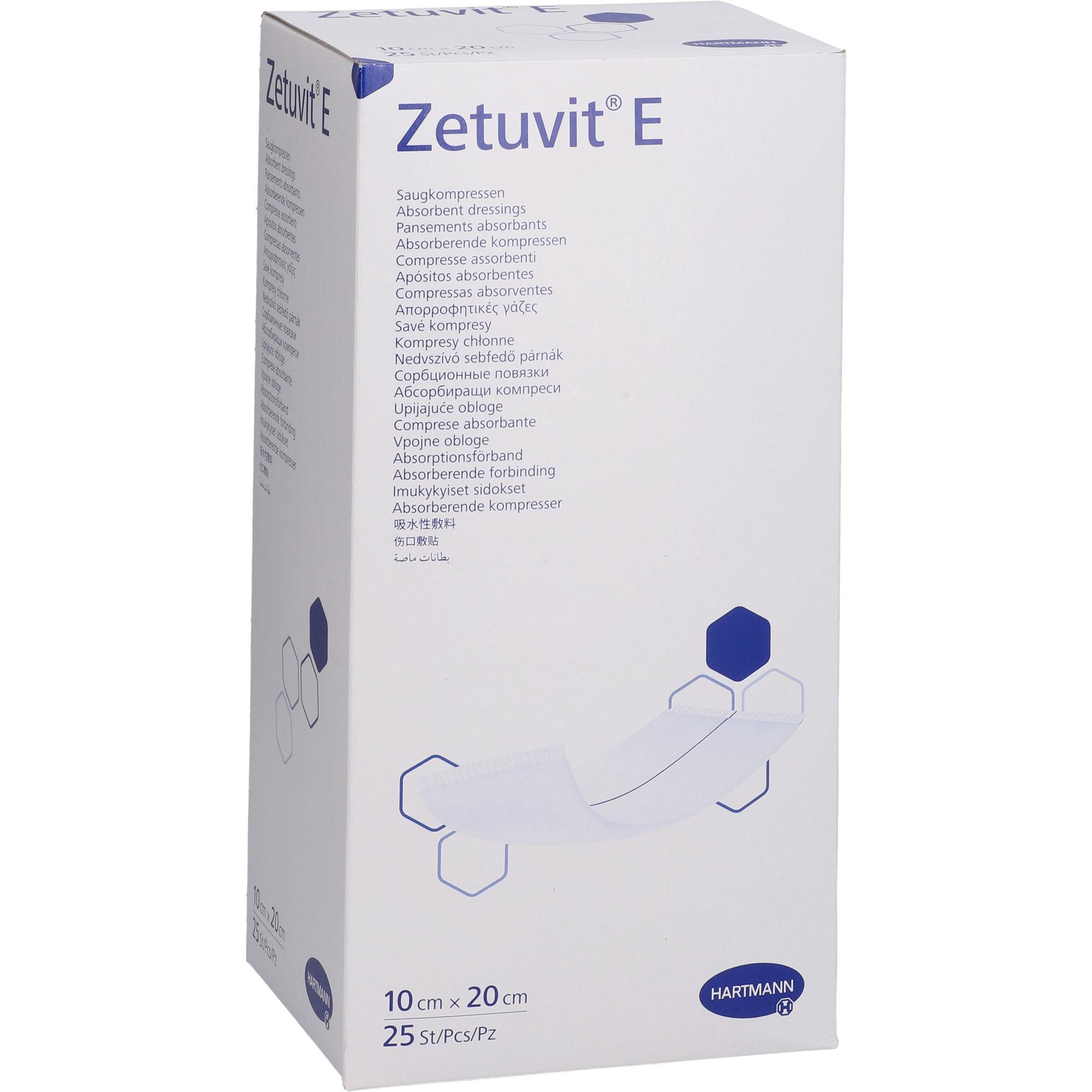 Zetuvit E Saugkompressen Steril 10x20 cm 25 St kohlpharma bei onfy.de kaufen 19289339