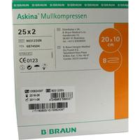 Askina Mullkompresse 10x20cm Steril null