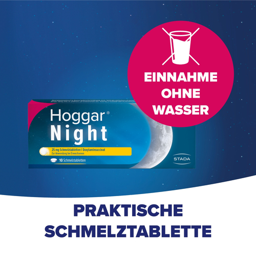 Hoggar Night 25 mg Schmelztablette 20 St STADA Consumer Health Deutschland bei onfy.de kaufen 14144168
