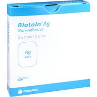 Biatain Ag Schaumverband 5x7 cm Nicht Haftend null