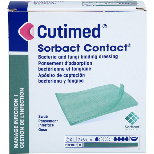 Cutimed Sorbact Kompressen 7x9cm 5 St ACA Müller/ADAG Pharma bei onfy.de kaufen 10006707
