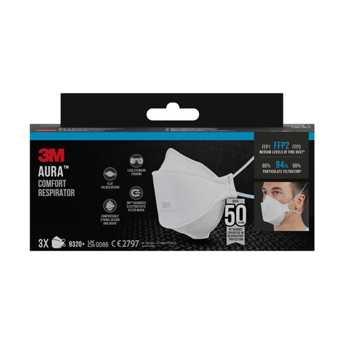 3M Aura 9320D+ Partikelmaske Ffp2 ohne Ventil 3 St 3M Deutschland bei onfy.de kaufen 17591442