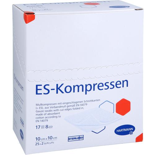 Es-Kompressen Steril 10x10 cm 8Fach 25x2 St adequapharm bei onfy.de kaufen 19267800