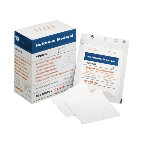Zellstoff Vlies Steril Ypsivil 10x10cm 25x1 St Holthaus Medical bei onfy.de kaufen 03672912