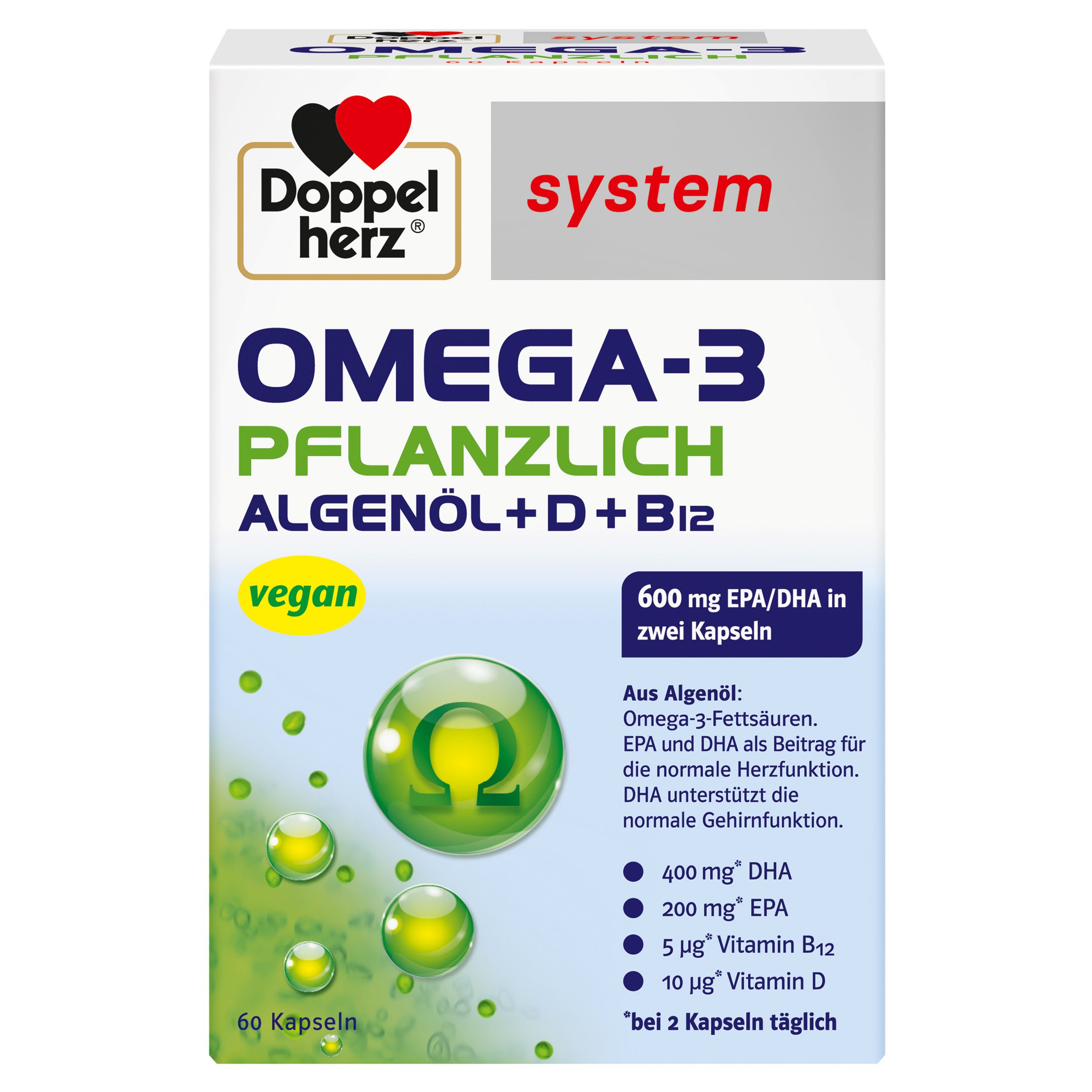 Doppelherz Omega-3 Pflanzlich System