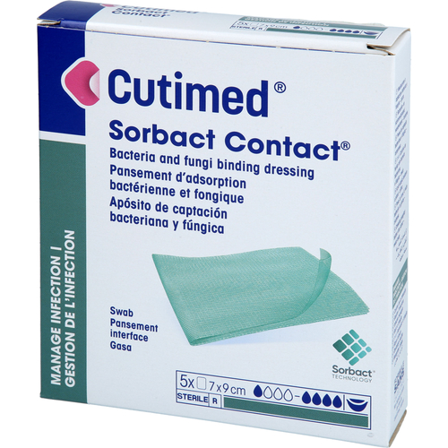 Cutimed Sorbact Kompressen 7x9cm 5 St ACA Müller/ADAG Pharma bei onfy.de kaufen 10006707