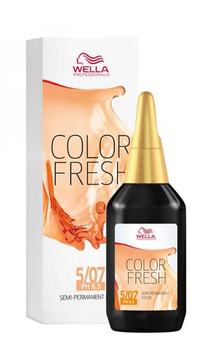 Wella Professionals Color Fresh Liquid Haarfarbe 75 ml / 5/07 Hellbraun Natur-braun