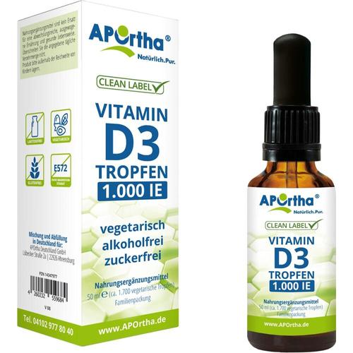 Vitamin D3 Tropfen 1.000 Ie - 25 Ug 50 ml APOrtha Deutschland bei onfy.de kaufen 14347977